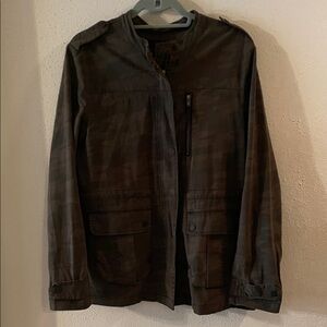 Sanctuary Woman’s Dark Brown/ Ilive green Military Jacket size M